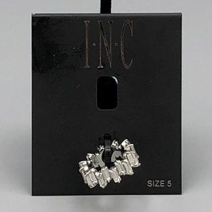 NWT INC Clear Crystal Baguette Cut Fashion Ring 5